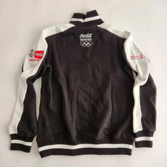 Coke Zero Black Zip Up Sweater Vancouver Olympics  2010 Size Medium - Picture 14 of 14